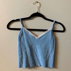 brandy Melville baby blue crop